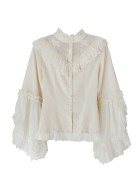 Miss Point Susan's Courtyard Bell Sleeve Blouse(Reservation/Full Payment Without Shipping)